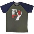 Green Day American Idiot Khaki Green & Navy Blue L T-Shirt