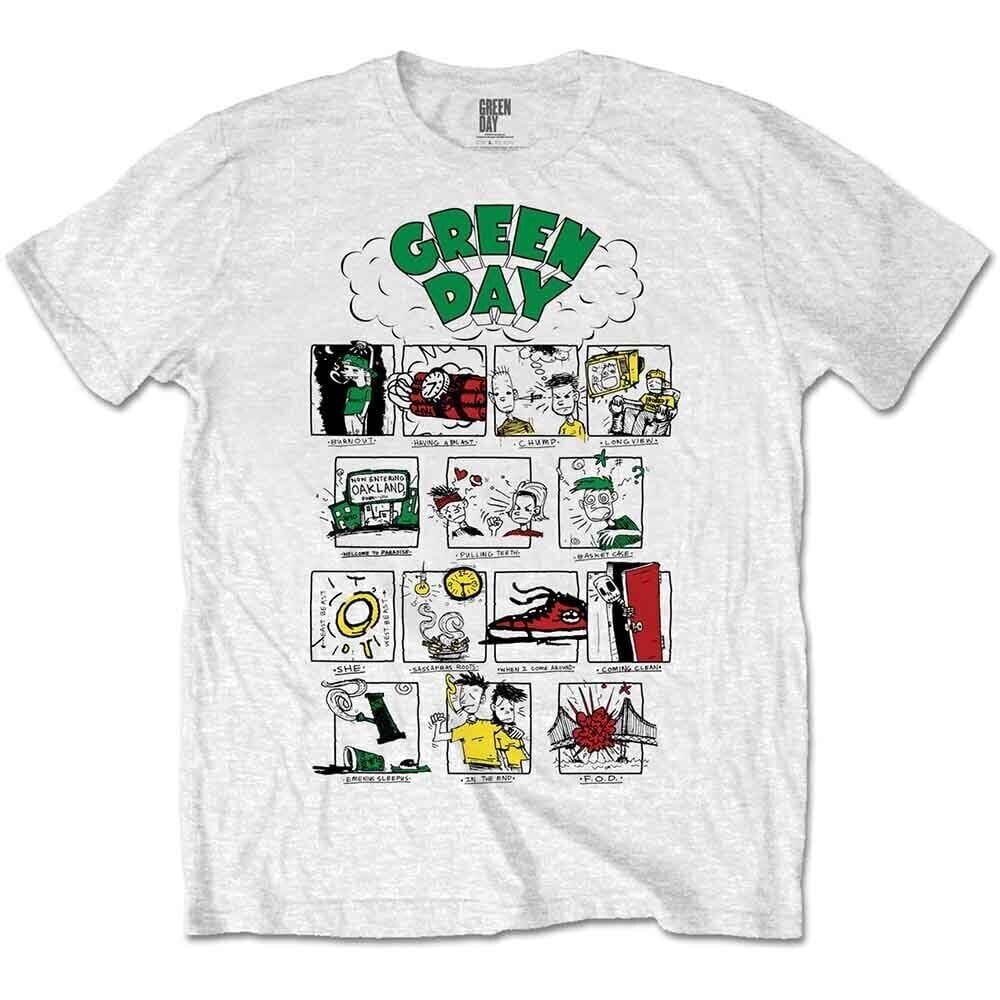 T-Shirt Green Day Dookie RRHOF White L T-Shirt