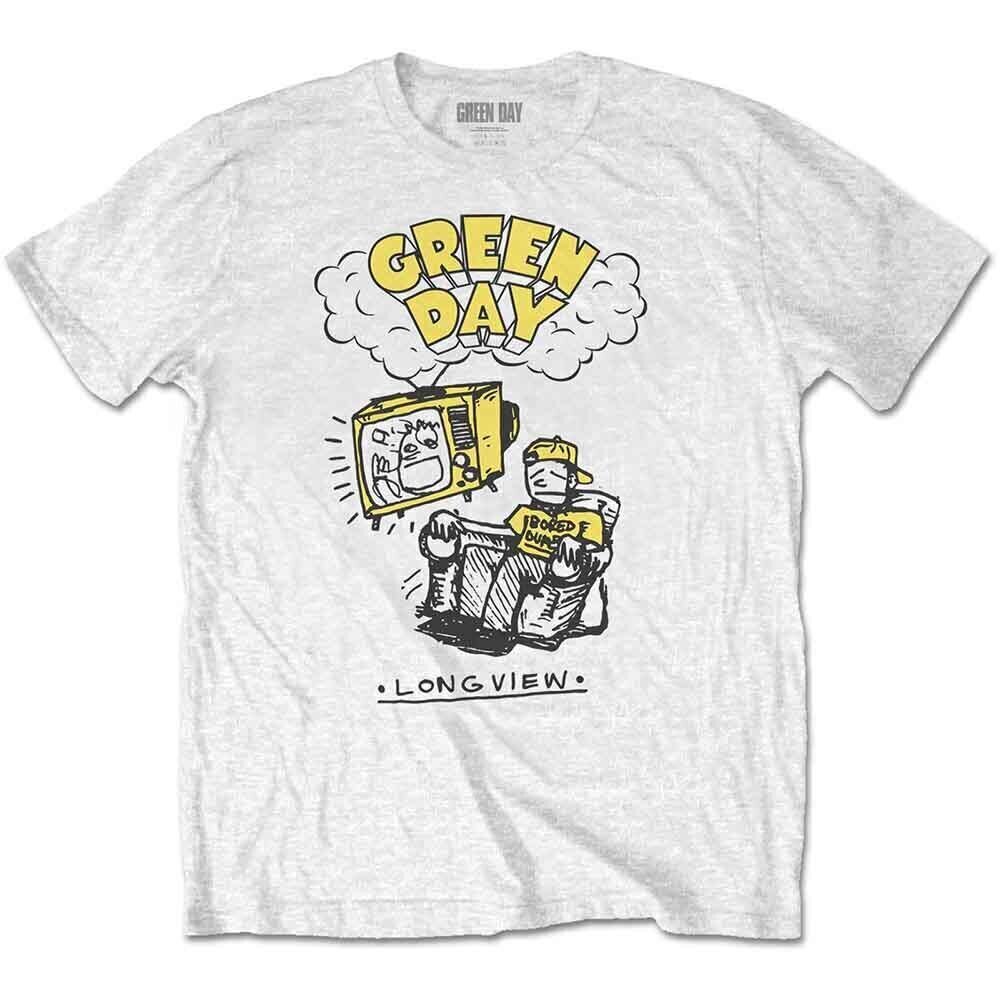 T-shirt Green Day Longview Doodle White XL T-shirt