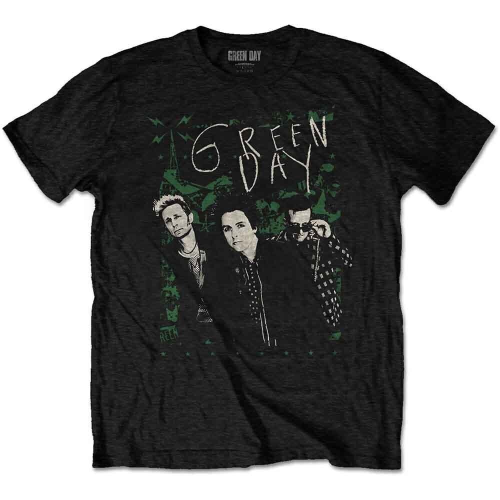 Camiseta de manga corta Green Day Green Lean Black 2XL Camiseta de manga corta
