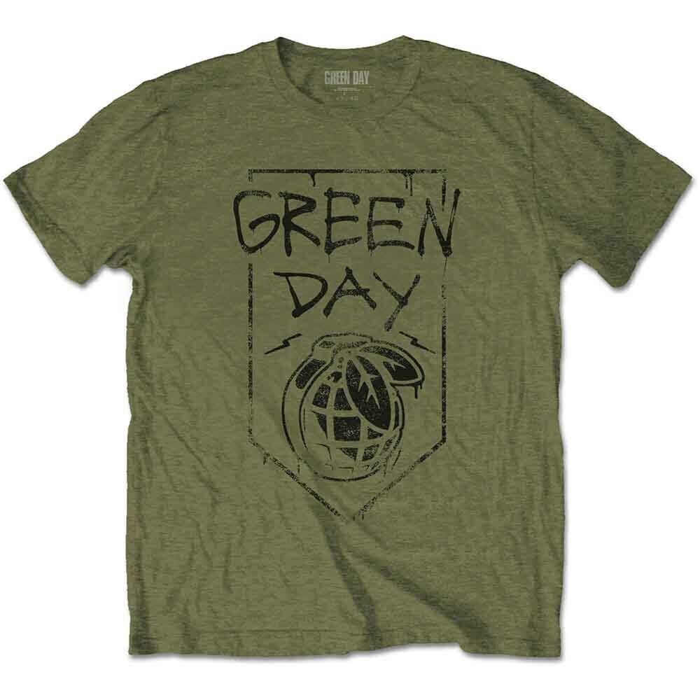 T-shirt Green Day Organic Grenade Military Green M T-shirt