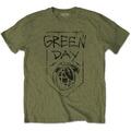 Green Day Organic Grenade Military Green M Tricou