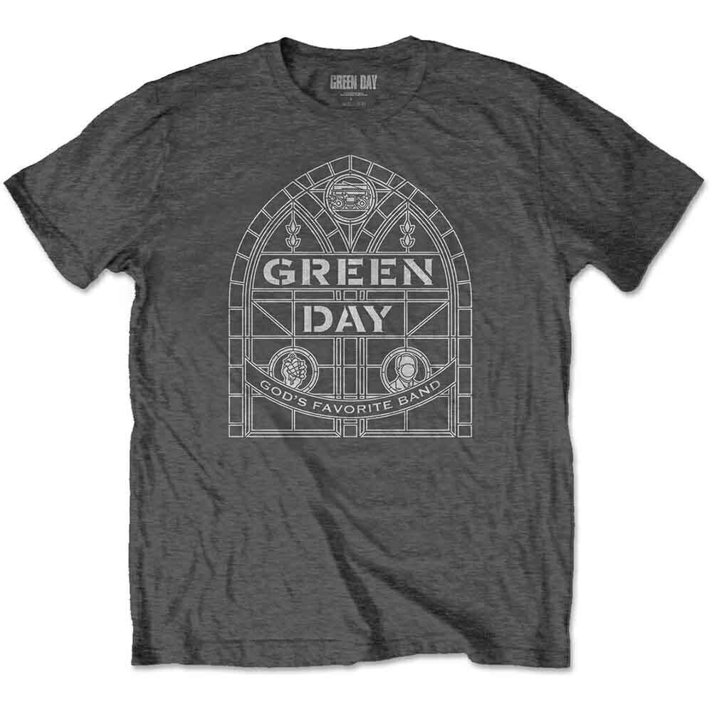 Košulja Green Day Stained Glass Arch Charcoal Grey XL Košulja