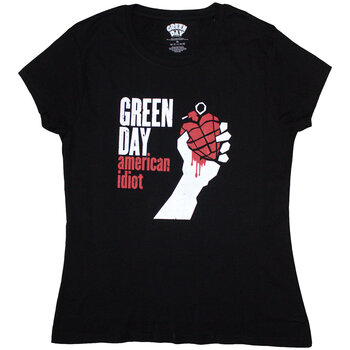 T-shirt Green Day American Idiot Black 2XL Feminino T-shirt - 1