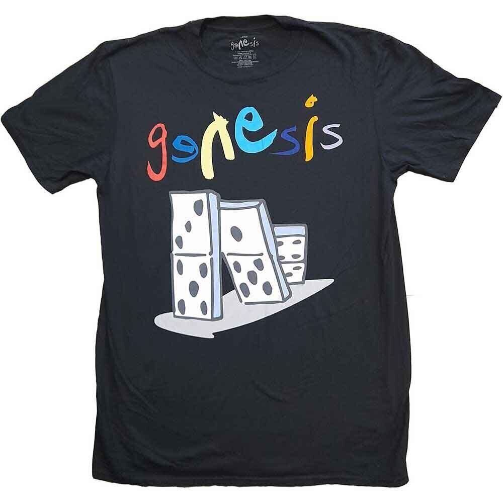 T-Shirt Genesis The Last Domino? (Back Print & Ex-Tour) Black L T-Shirt