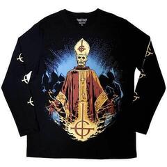 T-Shirt Ghost Papa & Radient Ghouls (Back & Sleeve Print) Black 2XL T-Shirt