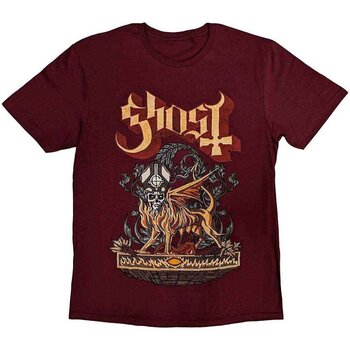 T-Shirt Ghost Firemilk Maroon Red XL T-Shirt - 1