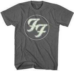 T-Shirt Foo Fighters Gold FF Logo Charcoal Grey L T-Shirt