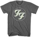 Foo Fighters Gold FF Logo Charcoal Grey XL T-Shirt