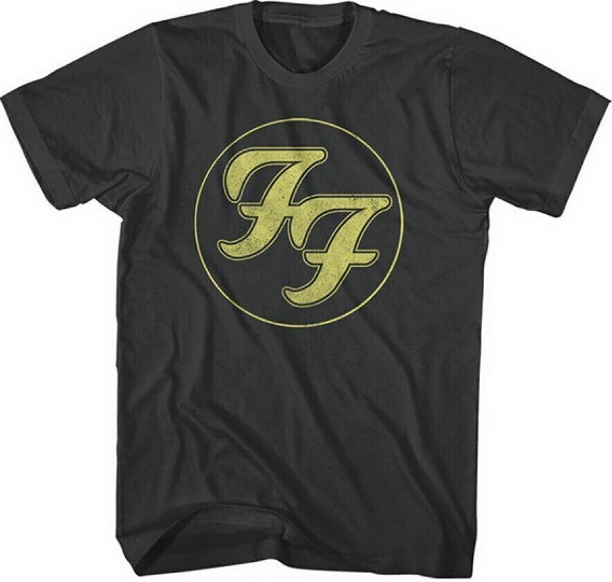 T-särk Foo Fighters Distressed FF Logo Black L T-särk