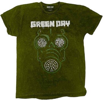 Majica Green Day Gas Mask (Wash Collection) Khaki Green L Majica - 1