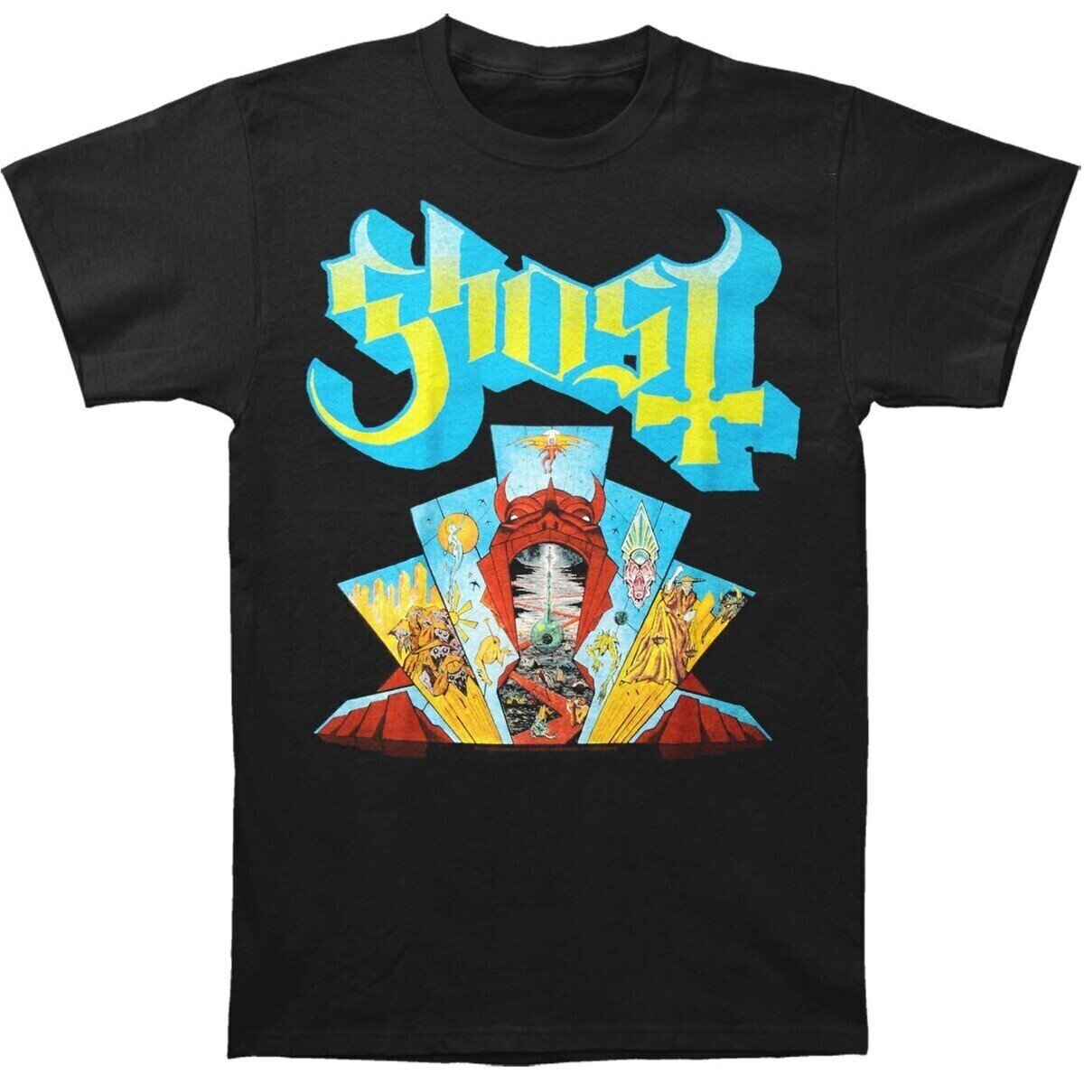 T-Shirt Ghost Devil Window Black 2XL T-Shirt