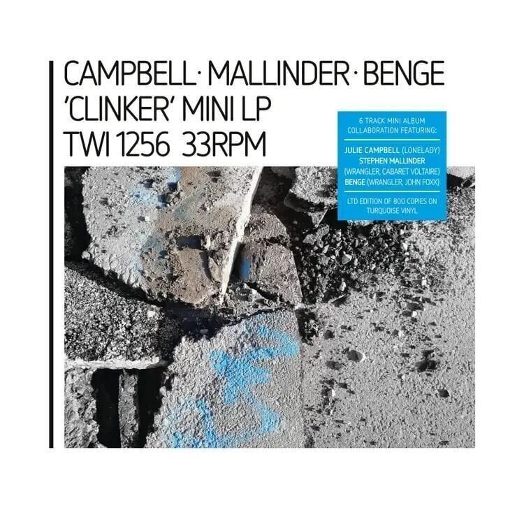 Disc de vinil Julie Campbell & Stephen Mallinder & Benge - Clinker (Limited Edition) (Turquoise Coloured) (LP)