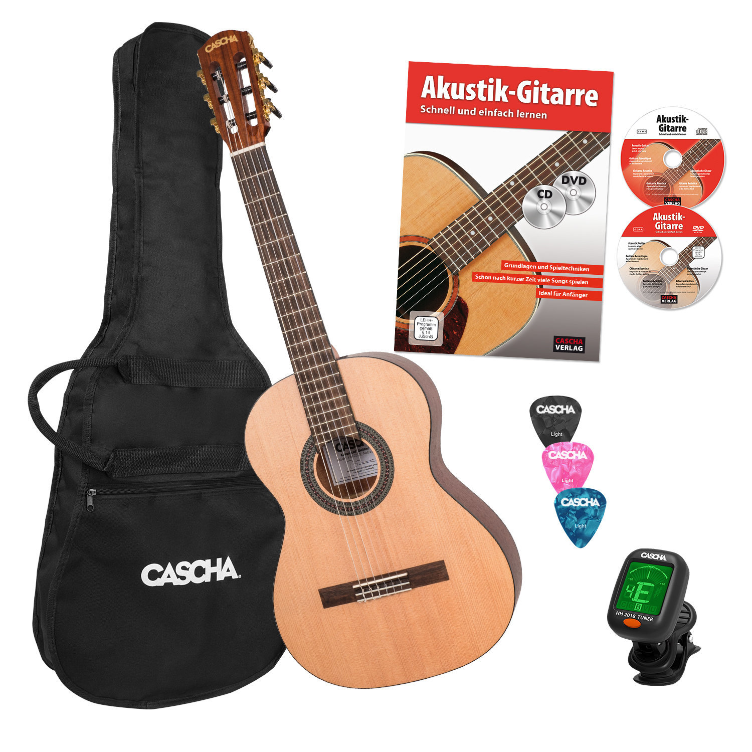 3/4 klassieke gitaar voor kinderen Cascha HH 2140 EN 3/4 Natural