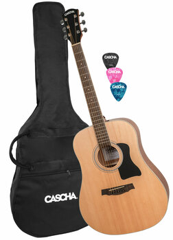 Akustikgitarre Cascha HH 2080 Set Natural - 1