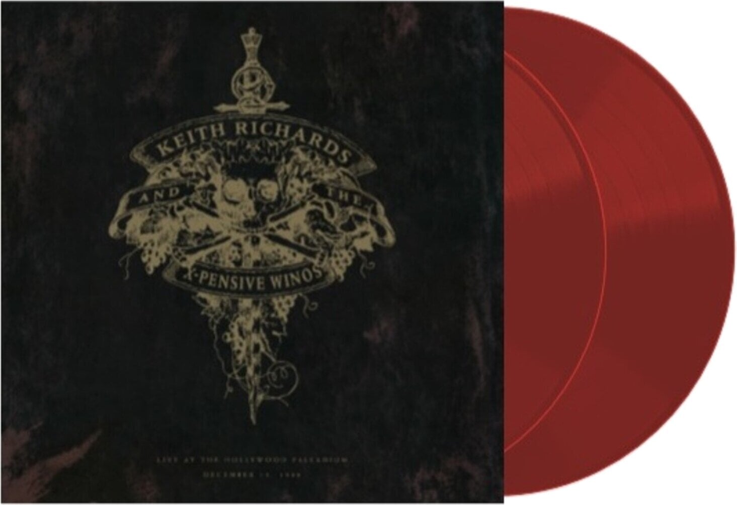 Disc de vinil Keith Richards and the X-Pensive Winos - Live At The Hollywood Palladium December 15, 1988 (Limited Edition) (Red Coloured) (180 g) (2 LP)