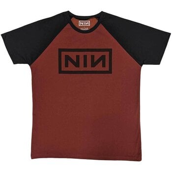 Tricou Nine Inch Nails Classic Logo (Raglan) Red & Black L Tricou - 1