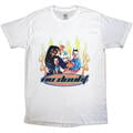 No Doubt Flames White L T-Shirt