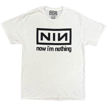 Marškinėliai Nine Inch Nails Now I'm Nothing White L Marškinėliai - 1