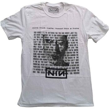 Tricou Nine Inch Nails Head Like A Hole White 2XL Tricou - 1