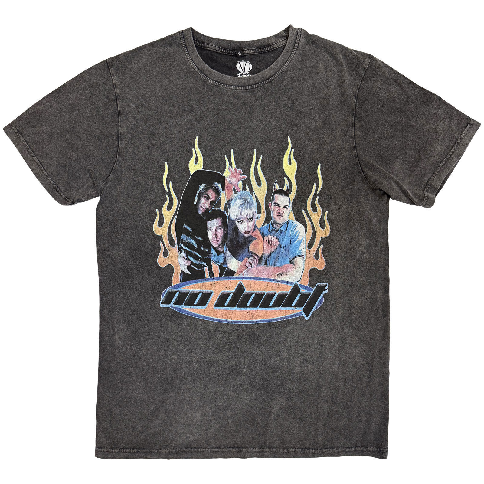 T-Shirt No Doubt Retro (Stone Wash) Charcoal Grey 2XL T-Shirt