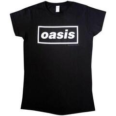 Skjorte Oasis Decca Logo Black 2XL Dame Skjorte