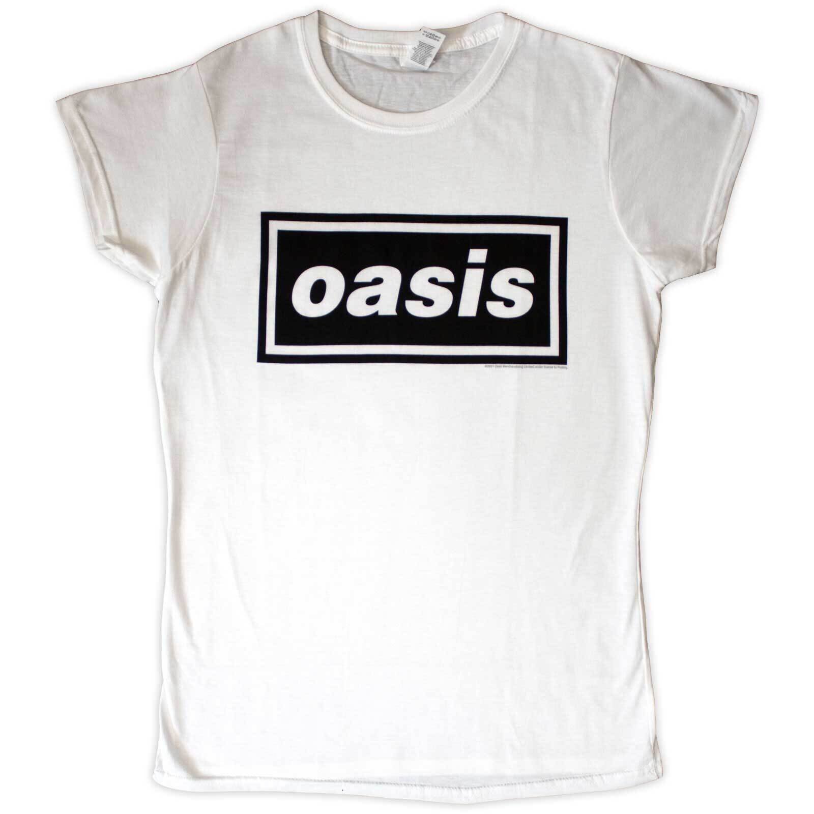 T-shirt Oasis Decca Logo White L Feminino T-shirt