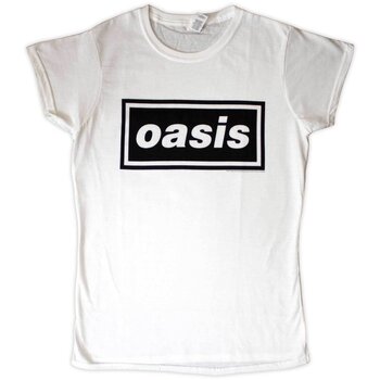 T-shirt Oasis Decca Logo White 2XL Feminino T-shirt - 1