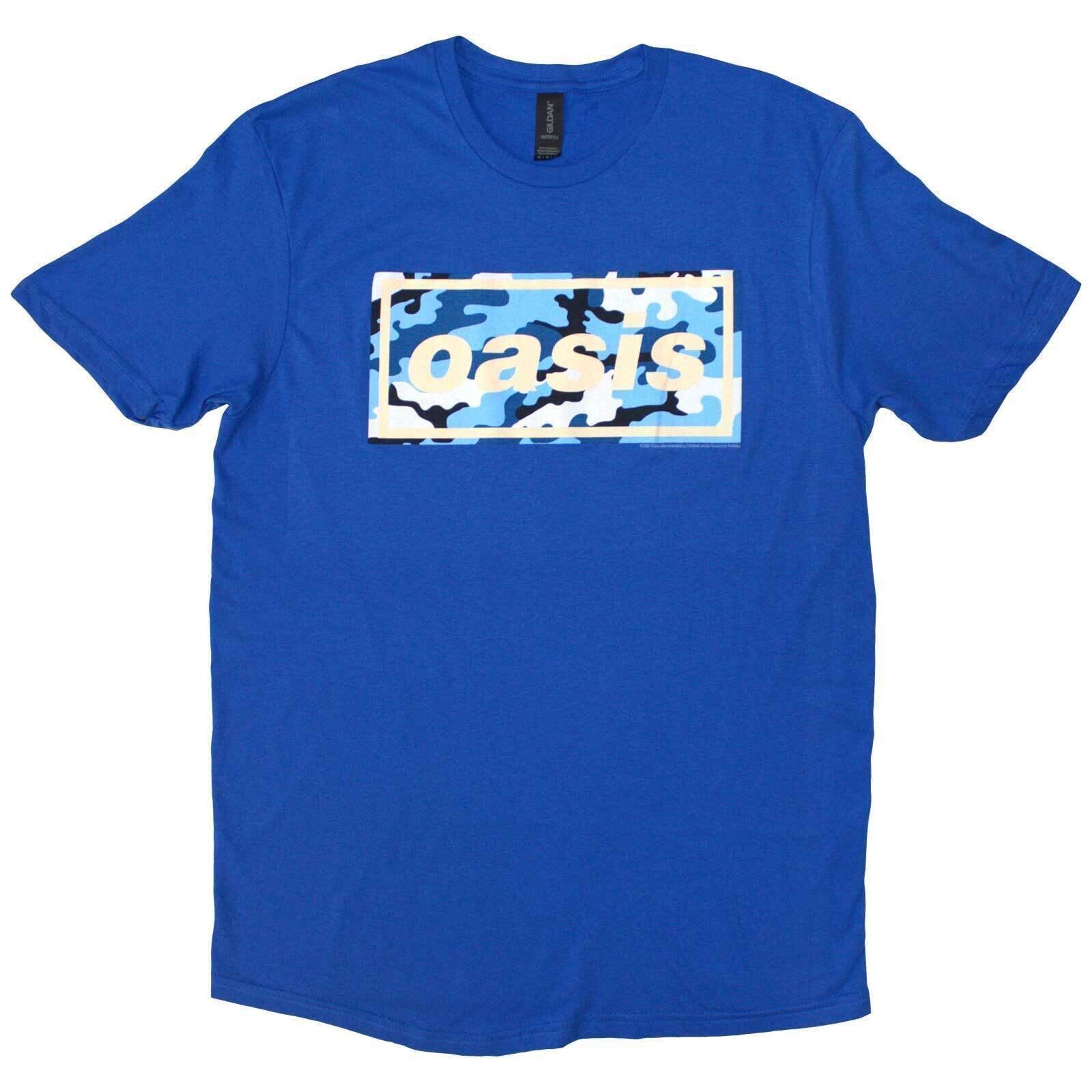 T-shirt Oasis Camo Logo Blue S T-shirt