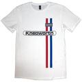 Oasis Knebworth Vertical Stripe White M T-särk
