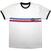 T-shirt Oasis 1996 Tour Horizontal Stripes (Ringer) White L T-shirt