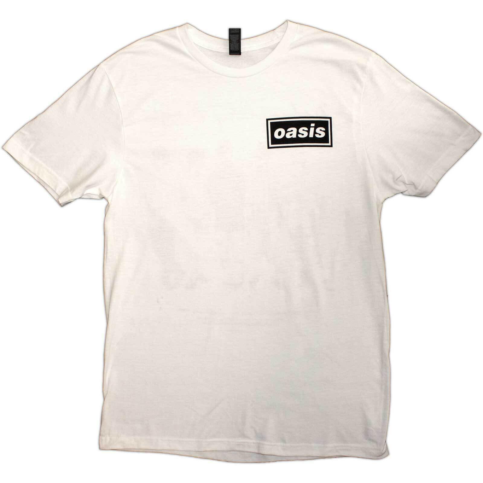 T-shirt Oasis Definitely Maybe Promo (Back Print) White 2XL T-shirt