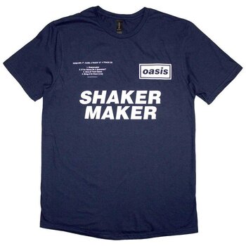 T-shirt Oasis Shakermaker Tracklisting Navy Blue XL T-shirt - 1