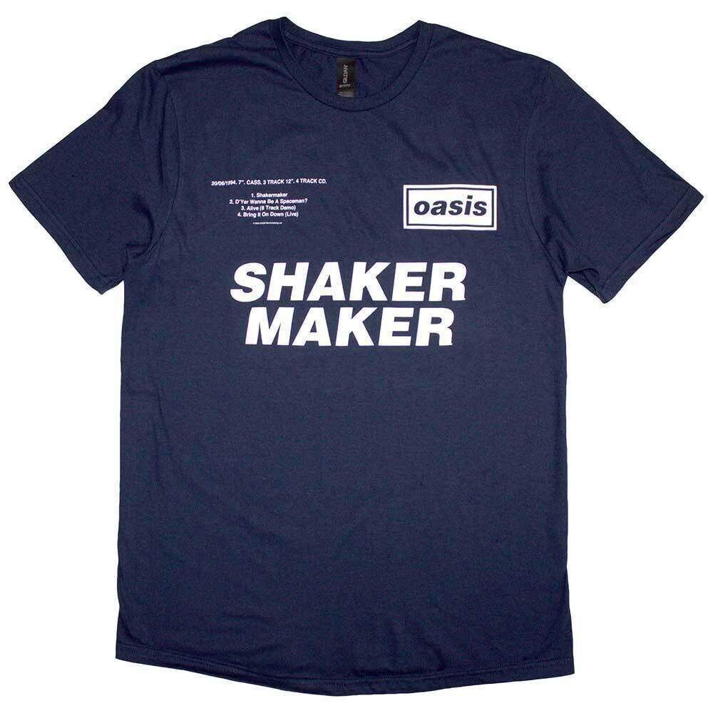 T-Shirt Oasis Shakermaker Tracklisting Navy Blue 2XL T-Shirt