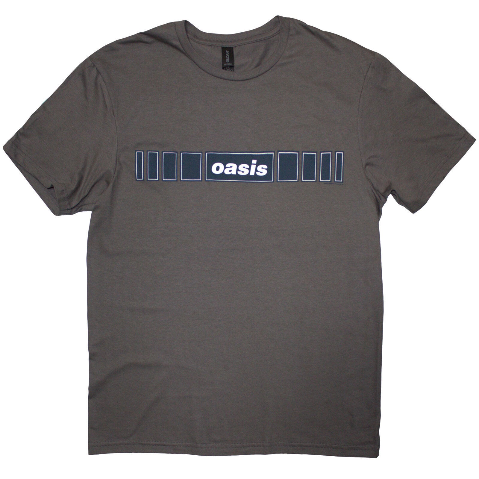 T-shirt Oasis Horizontal Bars Logo Charcoal Grey S T-shirt