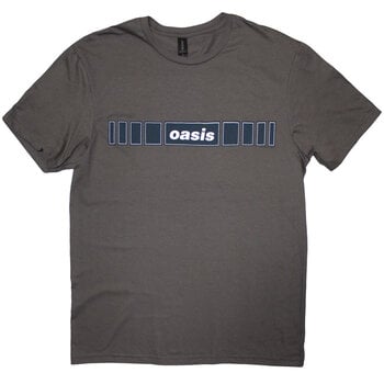 T-Shirt Oasis Horizontal Bars Logo Charcoal Grey M T-Shirt - 1