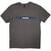T-Shirt Oasis Horizontal Bars Logo Charcoal Grey L T-Shirt