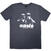 Skjorte Oasis Definitely Maybe Photo Stencil Navy Blue M Skjorte