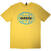 T-shirt Oasis 1998 World Tour - South America (Back Print) Yellow 2XL T-shirt