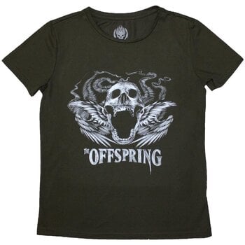 Tricou The Offspring Feathered Winged Skull Verde S Damă Tricou - 1
