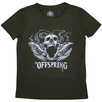T-shirt The Offspring Feathered Winged Skull Green 2XL Feminino T-shirt - 1