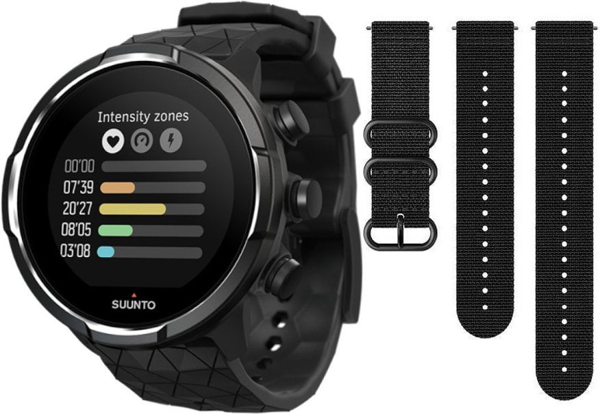 Smartwatch Suunto 9 G1 Baro Titanium Black SET Titanium-Zwart Smartwatch