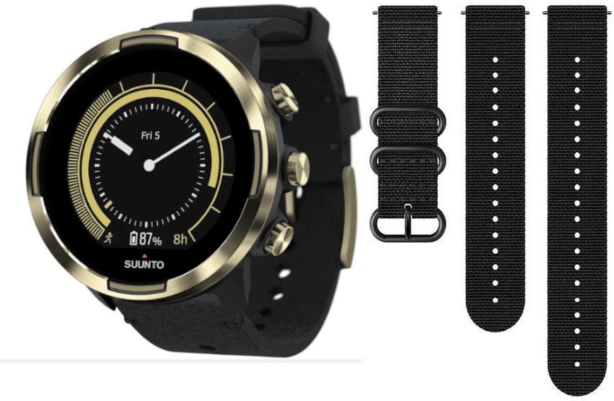 Smartwatches Suunto 9 G1 Baro Gold Leather SET Auriu Smartwatches