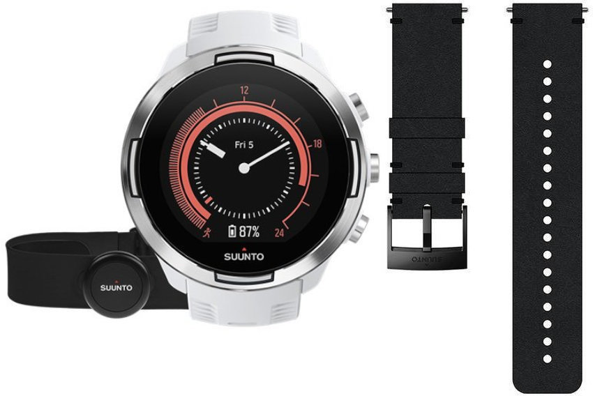 Smartwatches Suunto 9 G1 Baro White + HR Belt Deluxe SET White + HR Belt Deluxe SET Smartwatches