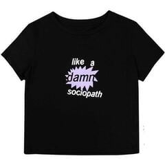 T-Shirt Olivia Rodrigo Like A Damn Sociopath (Ex-Tour) Black 2XL Ladies T-Shirt