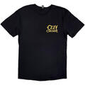 Ozzy Osbourne Patient No. 9 Gold Logo (Back Print) Black M T-shirt