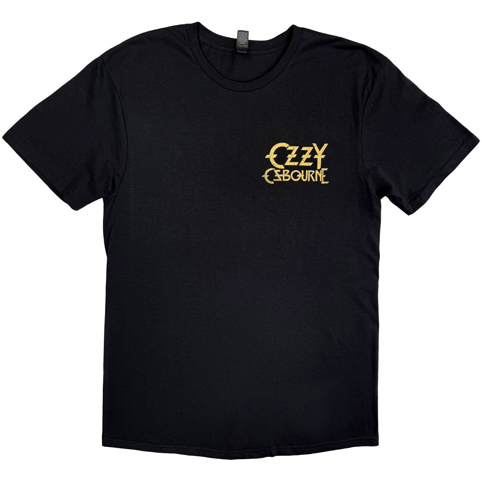 T-Shirt Ozzy Osbourne Patient No. 9 Gold Logo (Back Print) Black L T-Shirt