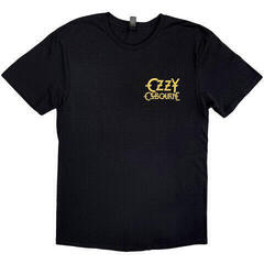 Skjorte Ozzy Osbourne Patient No. 9 Gold Logo (Back Print) Black XL Skjorte