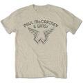 Paul McCartney Wings Logo Natural XL T-Shirt