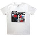 Paul McCartney Photo Rose (Back Print) White XL T-Shirt